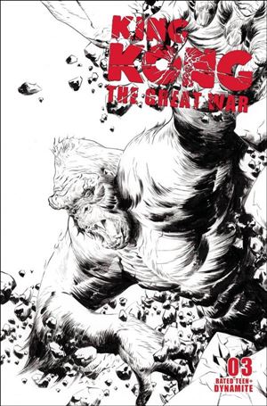 Kong: The Great War issue 3-D Jae Lee 1:10 B&W Cover
