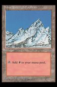 Magic the Gathering: Ice Age (Base Set) card 371 Snow-Covered Mountain