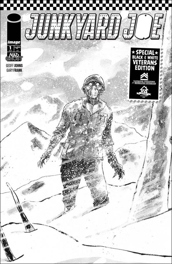 Junkyard Joe issue 1-H Veterans Edition B&W Cover C