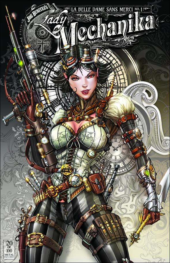 Lady Mechanika: La Belle Dame Sans Merci issue 1-I Jamie Tyndall "Clock" Metal Cover 1/100