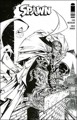 Spawn issue 315-D Greg Capullo 1:5 Black & White Cover