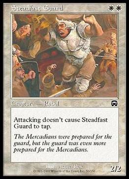 Magic the Gathering: Mercadian Masques (Base Set) card 50 Steadfast Guard
