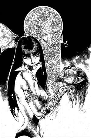 Vengeance of Vampirella (2019) issue 15-J Roberto Castro 1:21 Black & White Virgin Cover