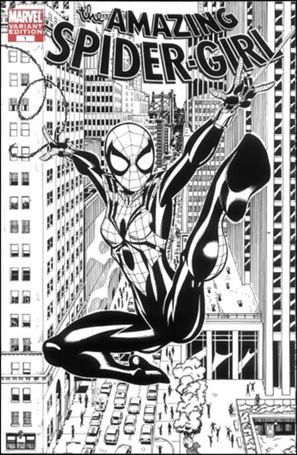 Amazing Spider-Girl issue 1-C Ron Frenz 1:25 Black & White Cover
