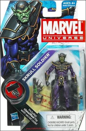 Marvel Universe (Series 2) figure 024 Skrull Soldier (English Language Base)