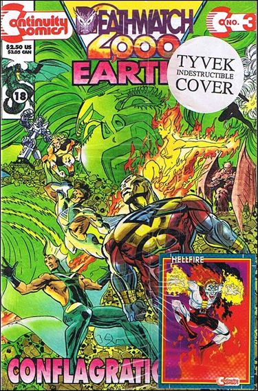 Earth 4 Deathwatch 2000 issue 3 Tyvek Cover Polybagged with Trading Card