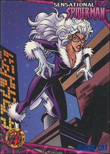 1997 Fleer Ultra Spider-Man (Base Set Blue) card 33 Black Cat