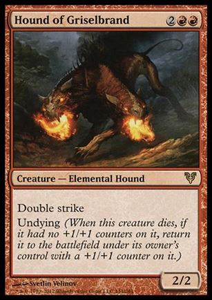 Magic the Gathering: Avacyn Restored (Base Set) card 141 Hound of Griselbrand