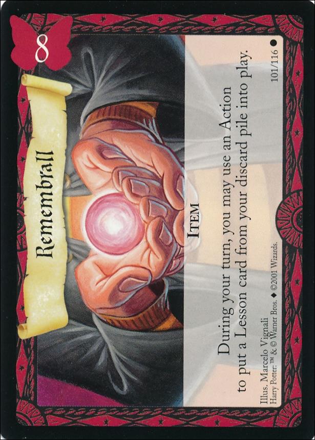 Harry Potter (Base Set) card 101 Remembrall