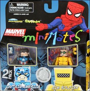 Marvel Minimates (Exclusives) figure 32 Captain America and AIM Soldier