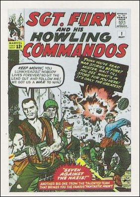 Marvel Super Heroes First Issue Covers (Base Set) card 3 Sgt. Fury