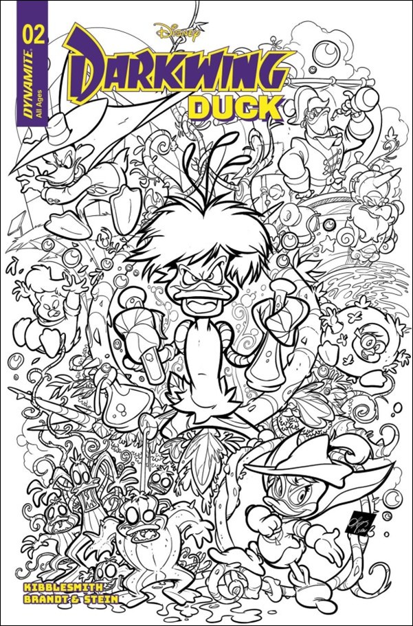 Darkwing Duck (2025) issue 2-H Ciro Cangialosi B&W 1:10 Cover