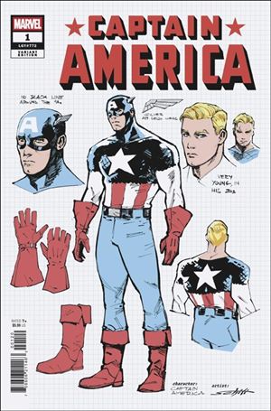 Captain America (2025) issue 1-I Valerio Schiti Design 1:10 Cover