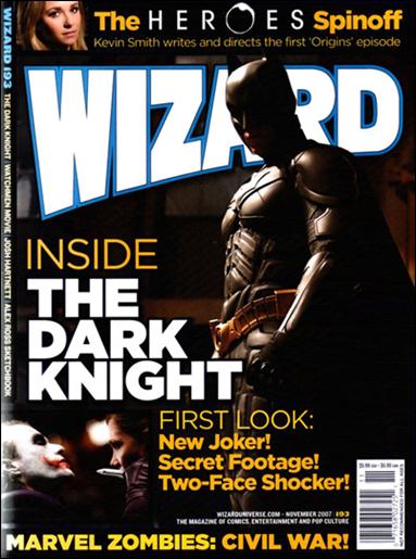 Wizard: The Magazine of Comics, Entertainment and Pop Culture issue 193-B Dark Knight Cover