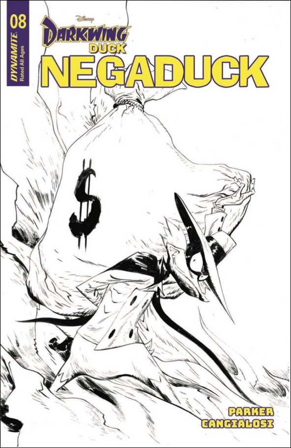 Negaduck issue 8-F Jae Lee 1:10 Line Art Cover