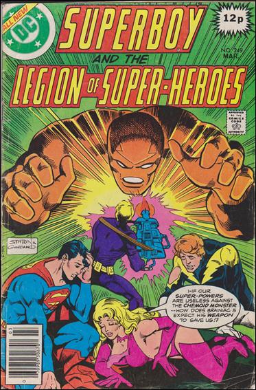 Superboy & the Legion of Super-Heroes issue 249-B UK Price Cover