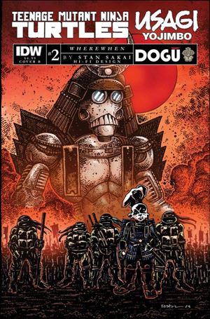 Teenage Mutant Ninja Turtles / Usagi Yojimbo: WhereWhen issue 2-B Kevin Eastman Cover