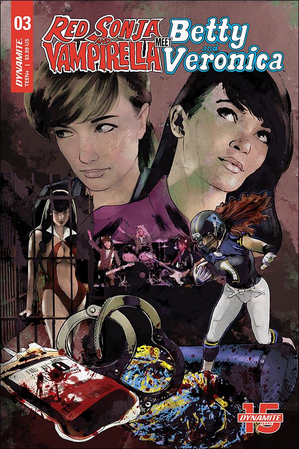 Red Sonja and Vampirella Meet Betty and Veronica issue 3-E Cat Staggs Cover