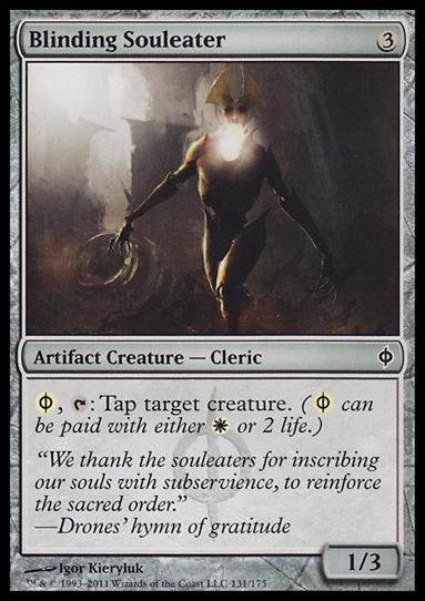 Magic the Gathering: New Phyrexia card 131 Blinding Souleater