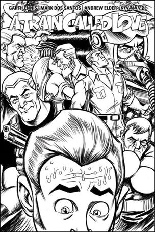 Train Called Love issue 3-B 1:10 Black & White Cover