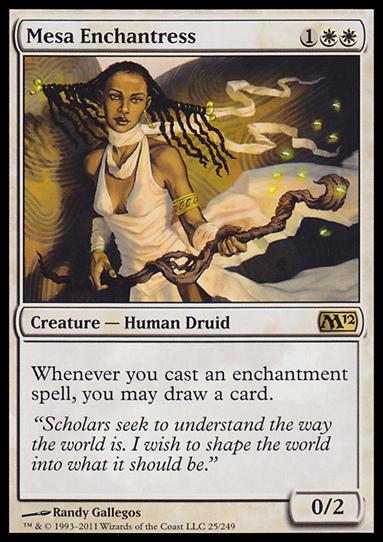 Magic the Gathering: 2012 Core Set (Base Set) card 25 Mesa Enchantress