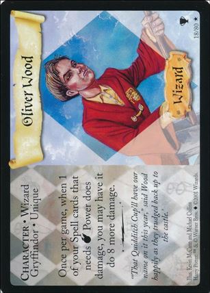 Harry Potter: Quidditch Cup (Base Set) card 18 Oliver Wood