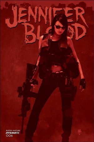 Jennifer Blood (2021) issue 6-L Tim Bradstreet 1:10 Red Tint Cover