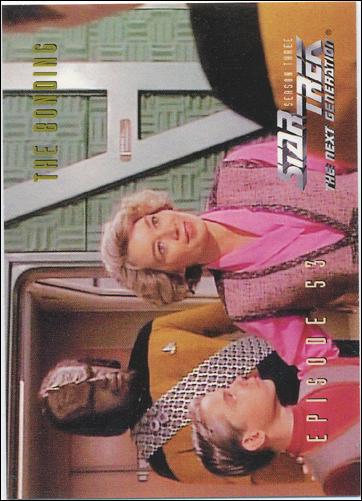 Star Trek: The Next Generation - The Episode Collection Season Three (Base Set) card 245 The Bonding, Episode 53B