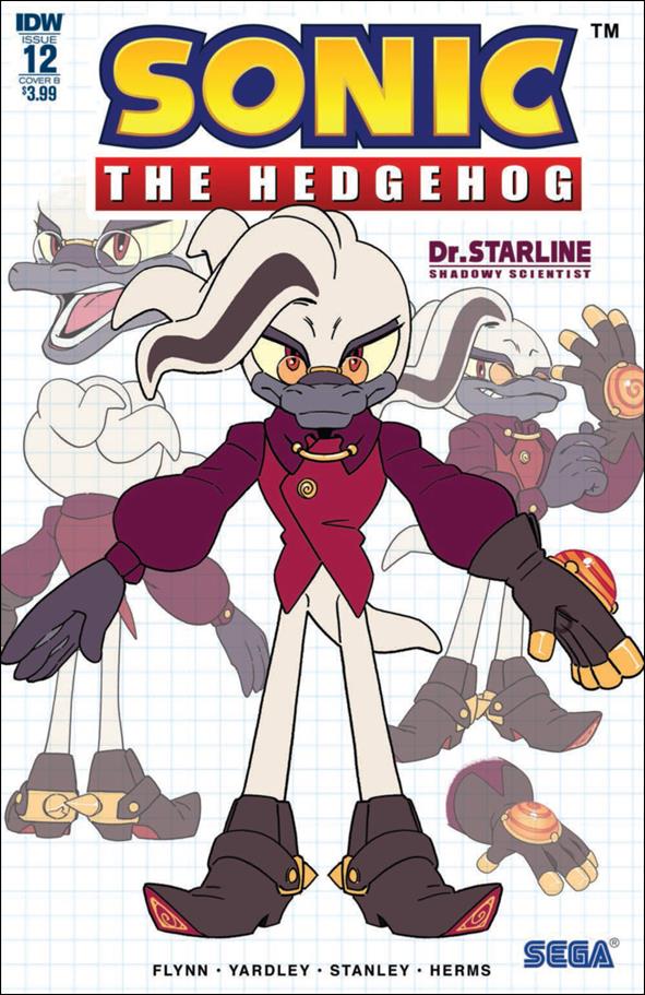 Sonic the Hedgehog (2018) issue 12-B Evan Stanley Dr. Starline Design Cover
