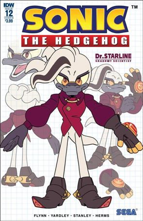 Sonic the Hedgehog (2018) issue 12-B Evan Stanley Dr. Starline Design Cover