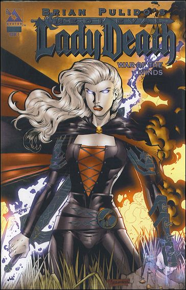 Brian Pulido's Medieval Lady Death: War of the Winds issue 1-D Platinum Foil Cover Polybagged with COA 1/800