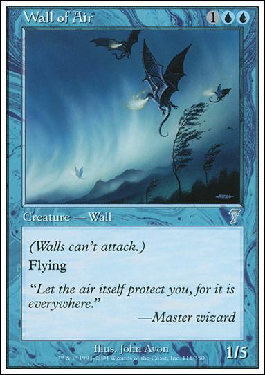 Magic the Gathering: 7th Edition (Base Set) card 111 Wall of Air