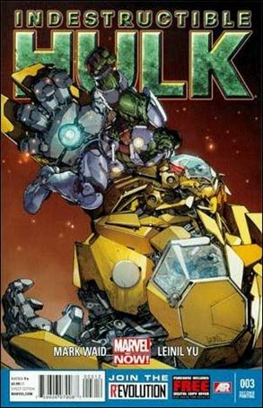 Indestructible Hulk issue 3-C Leinil Francis Yu Cover (2nd Printing)