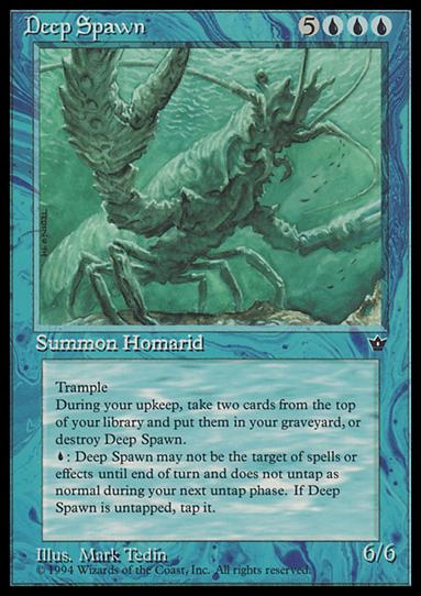 Magic the Gathering: Fallen Empires (Base Set) card 17 Deep Spawn