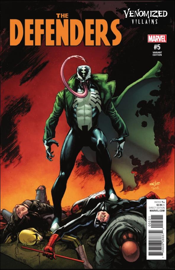 Defenders (2017) issue 5-B David Marquez Venomized Villains Cover