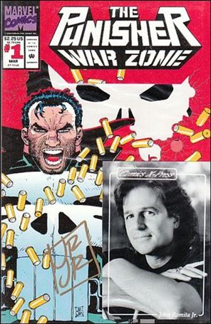 Punisher: War Zone (1992) issue 1-C Comics X-Press (Signed by John Romita Jr.) 1/5000