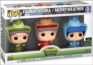 POP! Disney Multi-Packs figure nn31-B Fauna / Flora / Merryweather Spring Convention