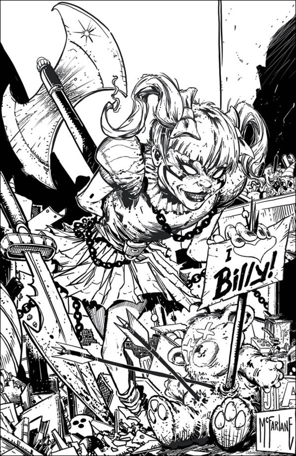 Curse of Sherlee Johnson issue 1-C Todd McFarlane B&W Virgin Cover