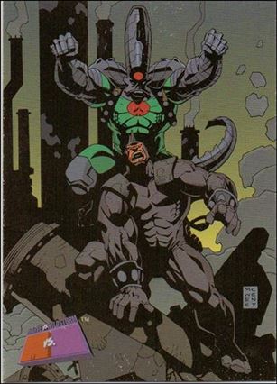 Marvel vs WildStorm (Base Set) card 70 Rhino vs Helmut