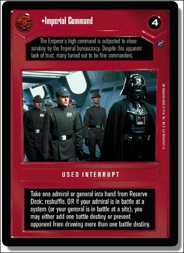 Star Wars: Death Star II Limited (Base Set) card 47 Imperial Command