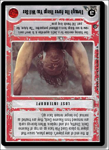 Star Wars: Dagobah Limited (Base Set) card 142 Through The Force Things You Will See