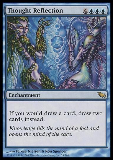 Magic the Gathering: Shadowmoor (Base Set) card 53 Thought Reflection