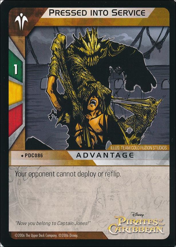 Pirates of the Caribbean - Dead Man's Chest (Base Set) card PDC086 Pressed Into Service