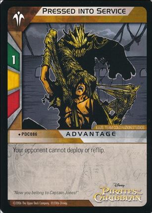 Pirates of the Caribbean - Dead Man's Chest (Base Set) card PDC086 Pressed Into Service