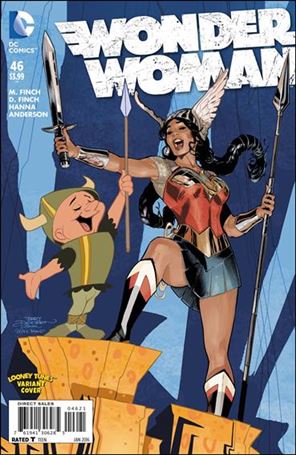 Wonder Woman (2011) issue 46-B Terry Dodson & Spike Brandt Looney Tunes Cover