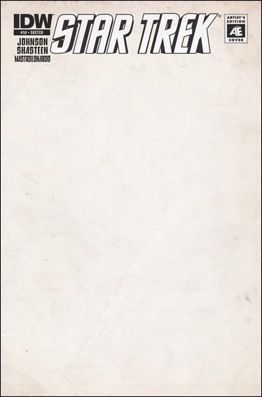 Star Trek (2011) issue 50-D Artist's Edition Blank/Sketch Cover