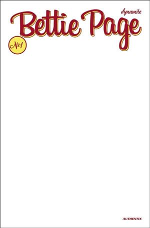 Bettie Page (2023) issue 1-G Blank Authentix Cover