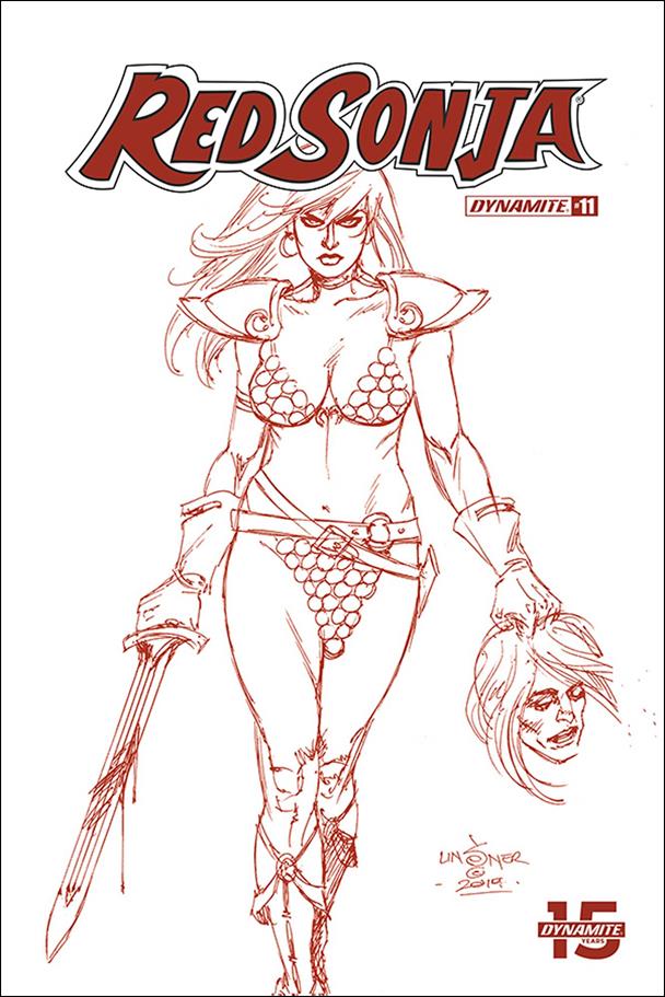 Red Sonja (2019) issue 11-N Joseph Michael Linsner 1:25 "Blood Red" Cover