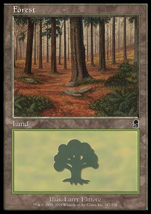 Magic the Gathering: Odyssey (Base Set) card 347 Forest