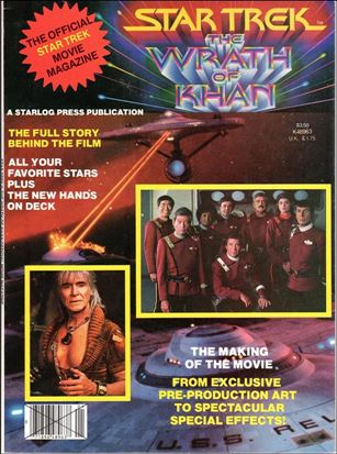Star Trek II: The Wrath of Khan Official Movie Magazine Cover Image 1